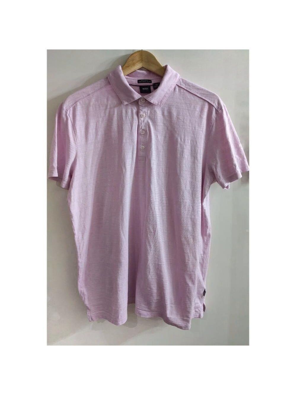 BOSS Hugo Boss | Men's Regular Fit Long Staple Cotton Polo in Pink/Lilac